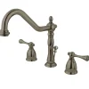 Discount Two Handle 8" to 14" Widespread Lavatory Faucet with Brass Pop-up 8" Widespread