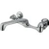 Outlet Two Handle Wall Mount Kitchen Faucet Wall Mounted Kitchen Faucets