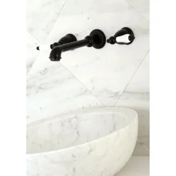 Two-Handle Wall Mount Bathroom Faucet Wall Mount