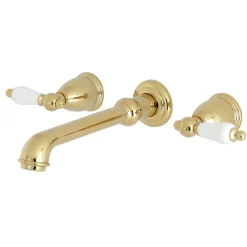 Two-Handle Wall Mount Bathroom Faucet Wall Mount