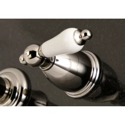 Two-Handle Wall Mount Bathroom Faucet Wall Mount