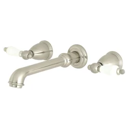 Two-Handle Wall Mount Bathroom Faucet Wall Mount