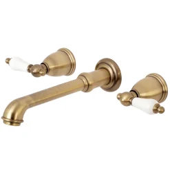 Two-Handle Wall Mount Bathroom Faucet Wall Mount