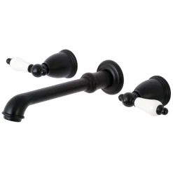 Two-Handle Wall Mount Bathroom Faucet Wall Mount