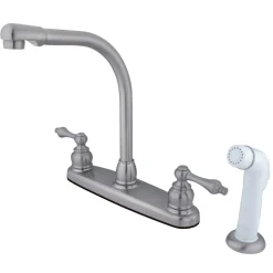 Sale Victorian Centerset 4-Hole Kitchen Faucet Faucets With Side Spray