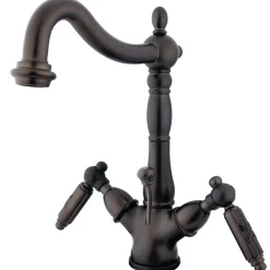 Discount Victorian Deck Mount 4-Inch Centerset 3-Hole Bathroom Faucet Single Hole|4