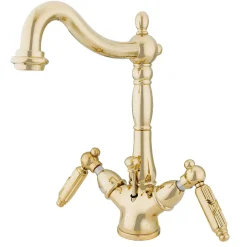 Discount Victorian Deck Mount 4-Inch Centerset 3-Hole Bathroom Faucet Single Hole|4