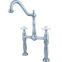Hot Victorian Deck Mount 2-Hole Vessel Sink Faucet Vessel Faucets