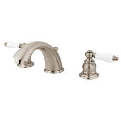 Discount Victorian Deck Mount Widespread Bathroom Faucet 8