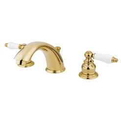 Discount Victorian Deck Mount Widespread Bathroom Faucet 8