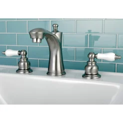 Clearance Victorian Deck Mount 8-Inch Widespread Bathroom Faucet 8