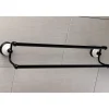 Discount Victorian 24-Inch Dual Towel Bar in Matte Black Towel Bars