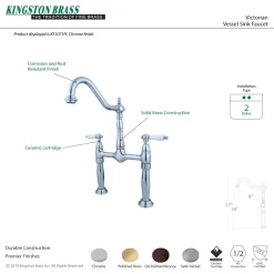 New Victorian Lever-Handle Vessel Sink Faucet Vessel Faucets