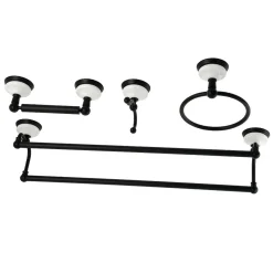 Hot Victorian 4-Pieces Dual Towel Bar Bathroom Hardware Set Accessory Packages