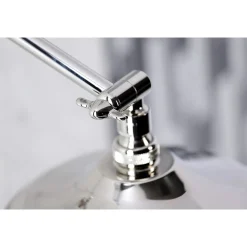 New Victorian Shower Head with Adjustable Shower Arm in Polished Nickel Shower Heads
