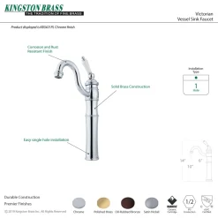 Discount Victorian Single-Handle Vessel Sink Faucet Vessel Faucets