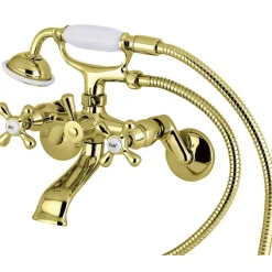 Outlet Victorian Tub Wall Mount Clawfoot Tub Filler with Hand Shower Tub Faucets