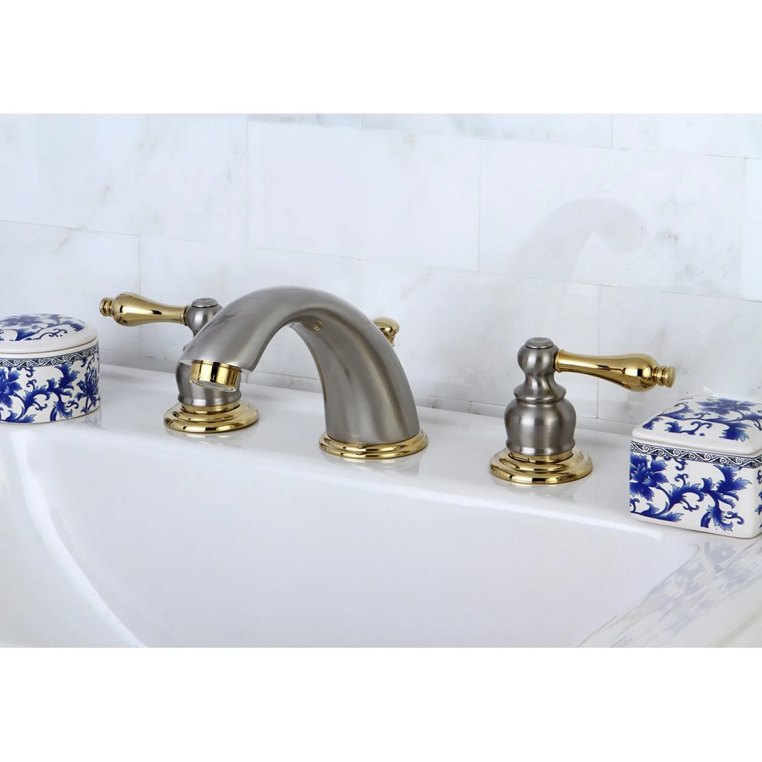 Victorian Widespread Bathroom Faucet 8" Widespread