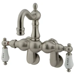 Best Vintage 3-3/8" - 9" Adjustable Center Classic Wall Mount Clawfoot Tub Filler Tub Faucets