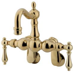 Discount Vintage 3-3/8" - 9" Adjustable Center Wall Mount Clawfoot Tub Filler Tub Faucets