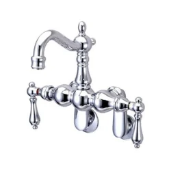 Discount Vintage 3-3/8" - 9" Adjustable Center Wall Mount Clawfoot Tub Filler Tub Faucets
