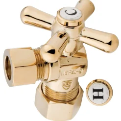Discount Vintage Angle Stop with 5/8" OD Compression x 1/2" OD Compression Toilet Parts