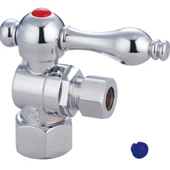 Best Vintage Angle Stop with 1/2" IPS x 3/8" OD Compression and Lever Handle Toilet Parts