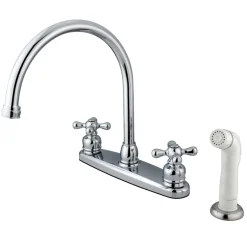 Sale Vintage Centerset Deck Mount Kitchen Faucet Faucets With Side Spray