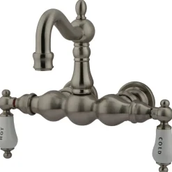 Best Vintage 3-3/8" Classic Wall Mount Clawfoot Tub Filler Tub Faucets