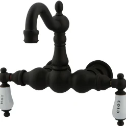 Best Vintage 3-3/8" Classic Wall Mount Clawfoot Tub Filler Tub Faucets
