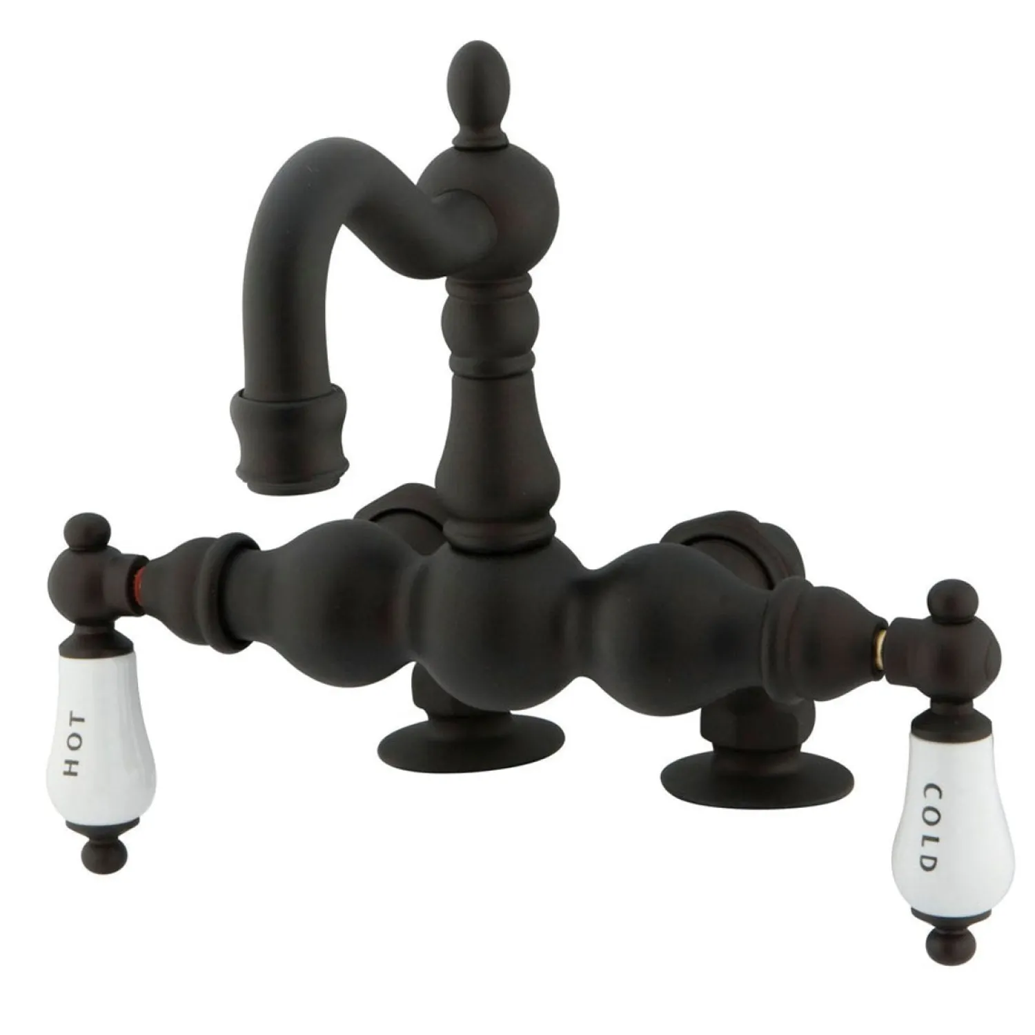 Clearance Vintage 3-3/8" Classic Deck Mount Clawfoot Tub Filler Faucet Tub Faucets