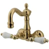 New Vintage Classic 3-3/8" Wall Mount Clawfoot Tub Filler Tub Faucets