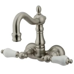 New Vintage Classic 3-3/8" Wall Mount Clawfoot Tub Filler Tub Faucets