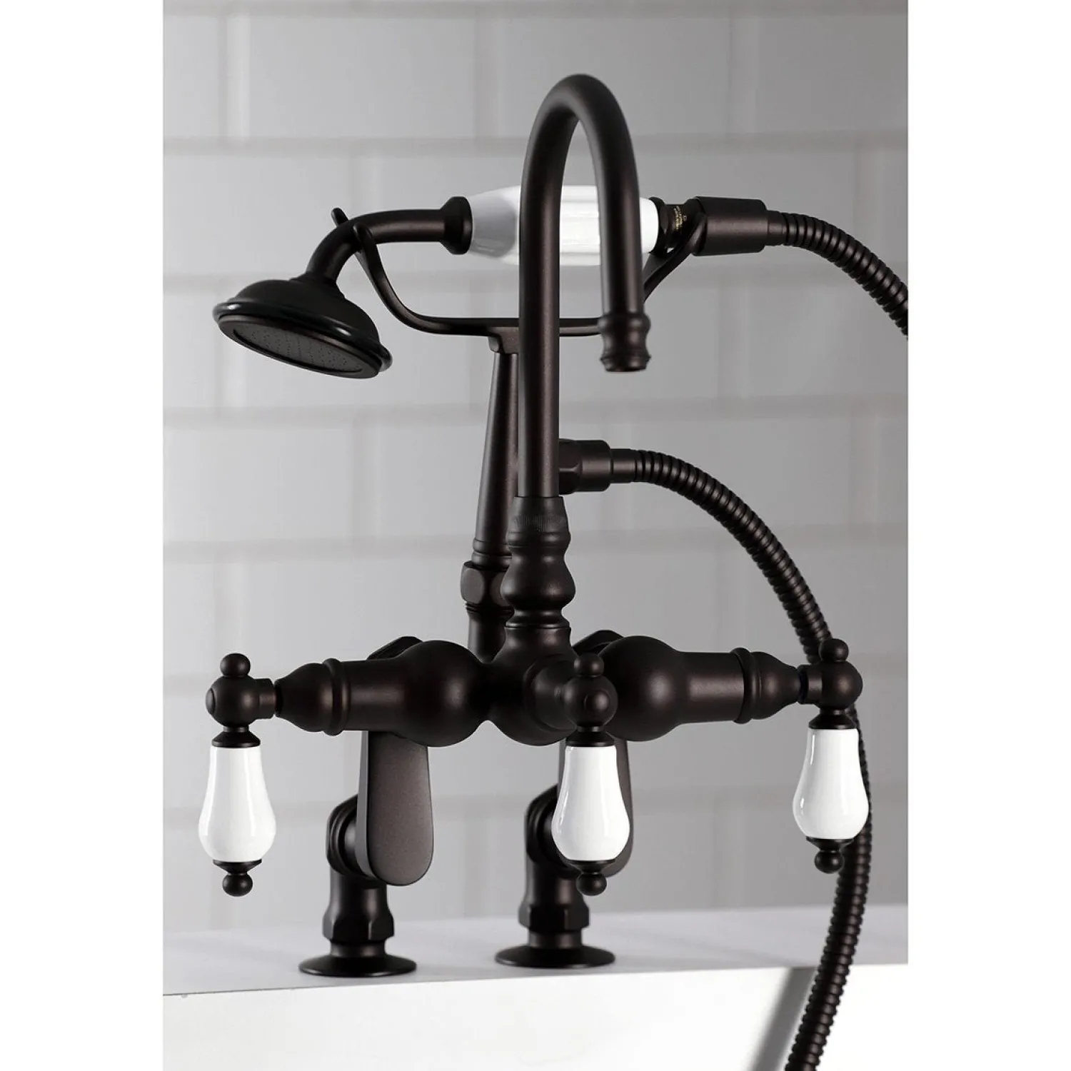 Hot Vintage Clawfoot Tub Faucet with Hand Shower Tub Faucets