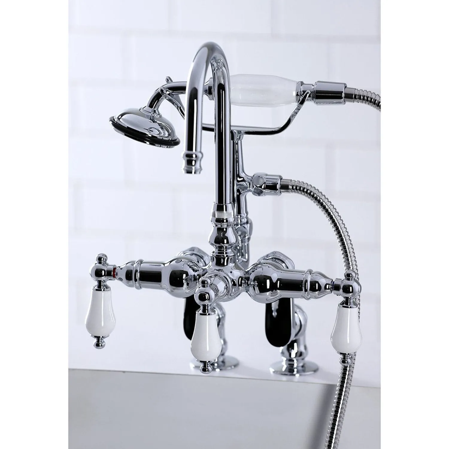 Hot Vintage Clawfoot Tub Faucet with Hand Shower Tub Faucets