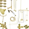 Vintage Clawfoot Tub Package with 22" Supply Lines and 62" Shower Riser Tub & Shower Sets|Tub Faucets