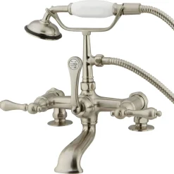 Sale Vintage 7" Clawfoot Deck Mount Tub Filler Tub Faucets