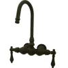 Sale Vintage 3-3/8" Clawfoot Wall Mount Tub Filler Tub Faucets