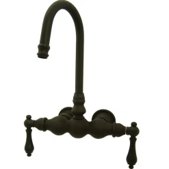 Sale Vintage 3-3/8" Clawfoot Wall Mount Tub Filler Tub Faucets