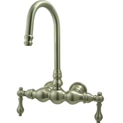 Sale Vintage 3-3/8" Clawfoot Wall Mount Tub Filler Tub Faucets