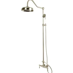 Sale Vintage Clawfoot Tub Shower Combination with 17" Shower Arm Tub & Shower Sets