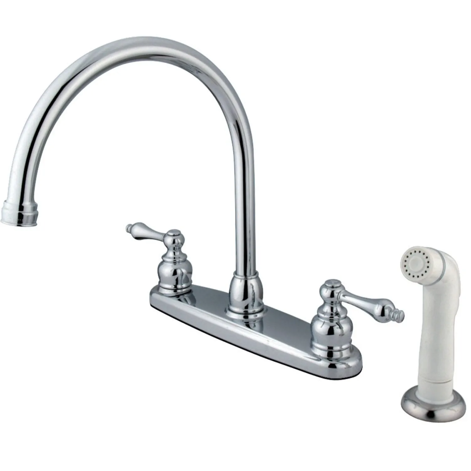 Discount Vintage Deck Mount Centerset Kitchen Faucet Faucets With Side Spray