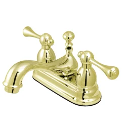 Sale Vintage Deck Mount Lever-Handle 4-Inch Centerset Bathroom Faucet 4" Center Set