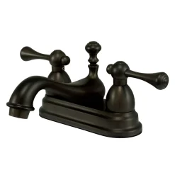 Sale Vintage Deck Mount Lever-Handle 4-Inch Centerset Bathroom Faucet 4" Center Set