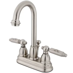 Clearance Vintage Deck Mount 2-Handle 4-Inch Centerset Bathroom Faucet 4