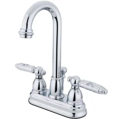 Clearance Vintage Deck Mount 2-Handle 4-Inch Centerset Bathroom Faucet 4