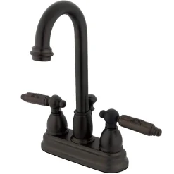 Clearance Vintage Deck Mount 2-Handle 4-Inch Centerset Bathroom Faucet 4