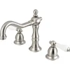 Sale Vintage Deck Mount 8 to 16-Inch 3-Hole Widespread Bathroom Faucet 8" Widespread