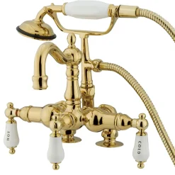 Clearance Vintage Deck Mount Clawfoot Tub Filler Faucet with 3-3/8