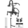 New Vintage Deck Mount Clawfoot Tub Faucet Package Tub Faucets